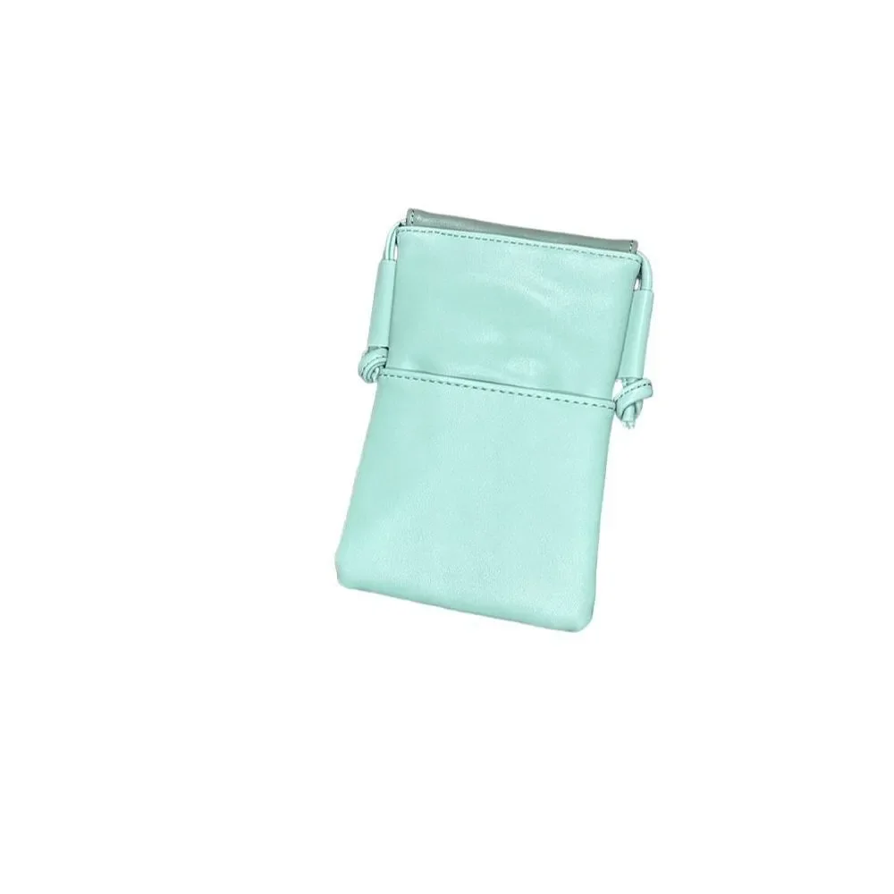Seafoam Green Synthetic Leather Crossbody purse with Card Slot by Izzy & Liv